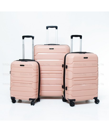 Set de trois valises - Titou - Rose