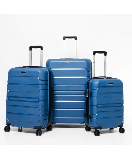 Set de trois valises - Titou - Bleu