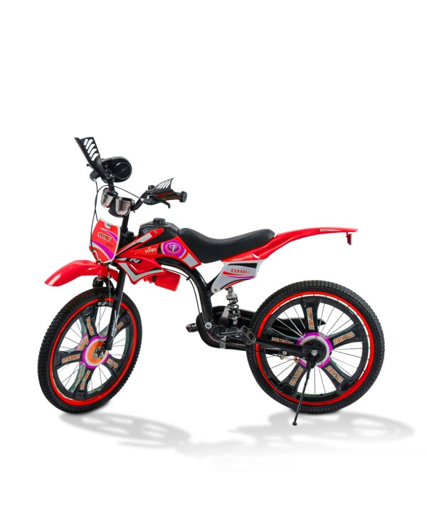 Bicyclette moto TITOU de 8 à 12 ans - Rouge
