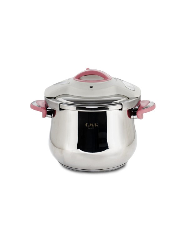 Cocotte 7 litres OMS inox 18/10  - Rose