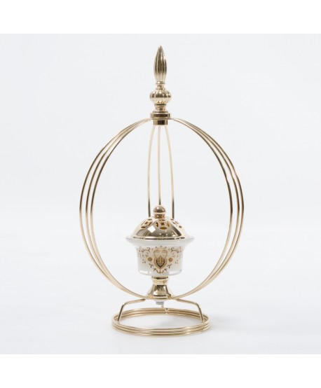 Encensoir décoratif en métal arabe Bakhoor