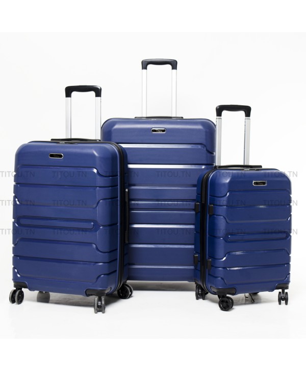 Set de trois valises - Titou - Bleu marine
