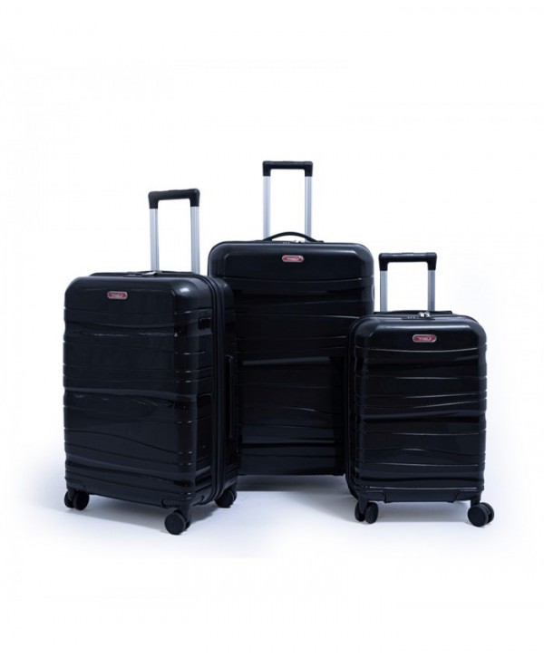 Set de trois valises avec roues démontables - Titou - Noir