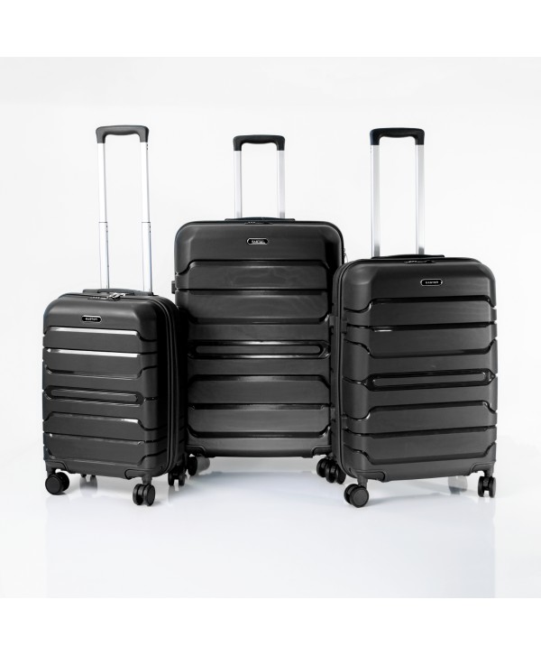Set de trois valises avec roues démontables - Titou - Noir